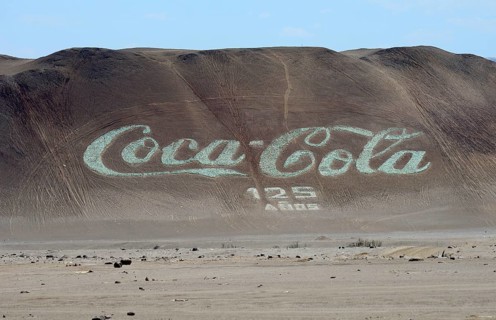 The largest Coca Cola logo in the world
