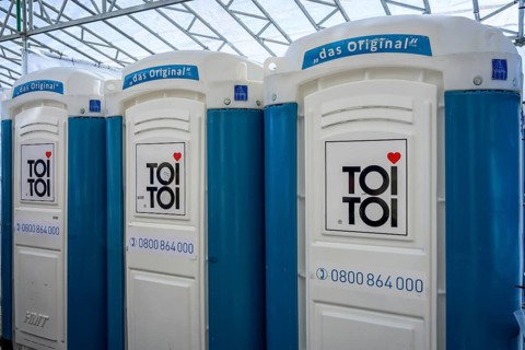 Mobile TOI TOI toilet cabins