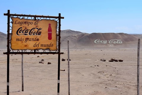 The largest Coca Cola logo in the world
