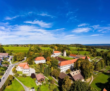 Aerial view, Wessobrunn Monastery
