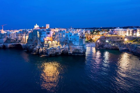 Aerial view of Polignano a Mare, Puglia