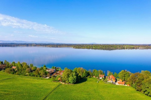 Village Ambach at the Starnberger See, near Muensing