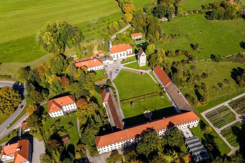 Aerial view, Wessobrunn Monastery