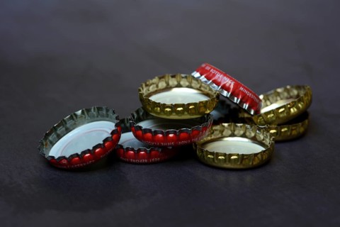 Several crown caps, Germany