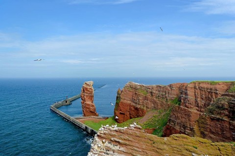 Helgoland, View of the landmark Lange Anna