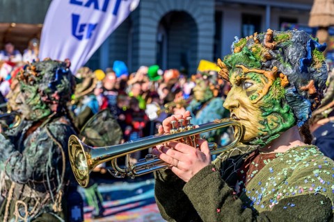 Masked person, Guggenmusiker