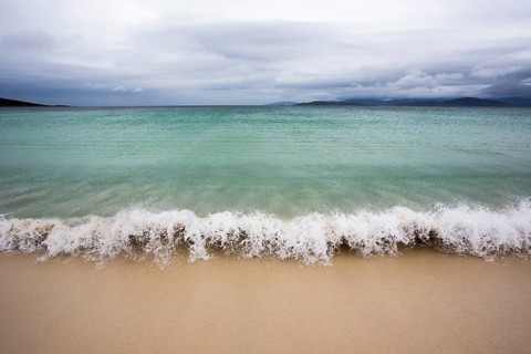 Waves on the beach Traigh na h-Uidhe, bad weather