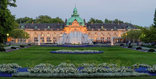 Spring in the spa garden Bad Oeynhausen, Kaiserpalais