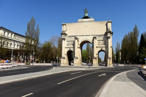 Winning goal at the end of Ludwigstrasse, car-free