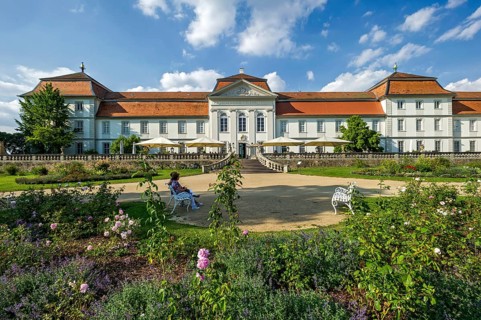 South facade at the castle garden, baroque castle Fasanerie