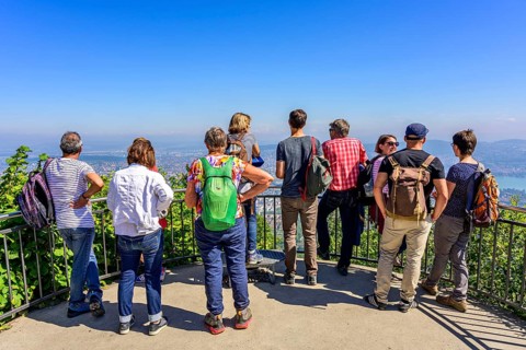 People at the vantage point
