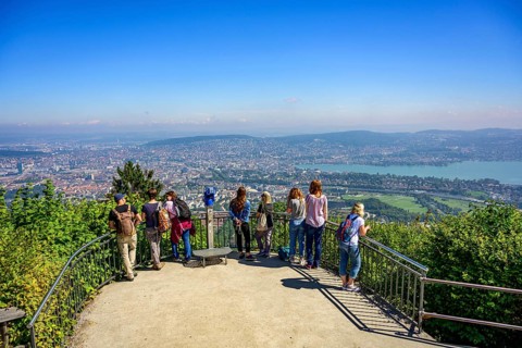 People at the vantage point