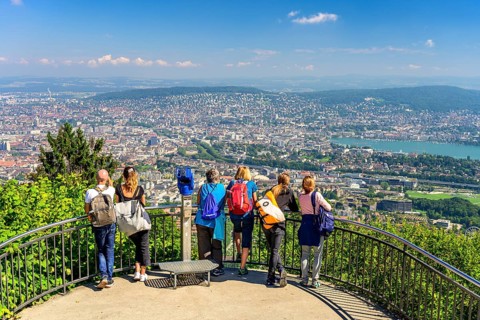 People at the vantage point