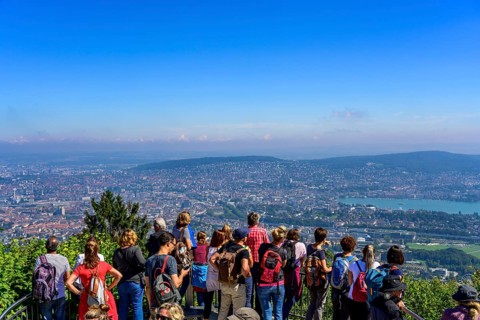 People at the vantage point