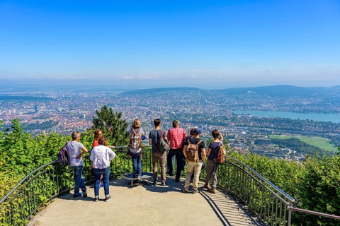 People at the vantage point