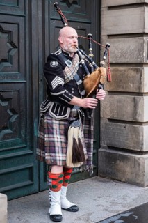 Bagpipe player