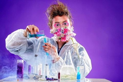 Young woman in laboratory