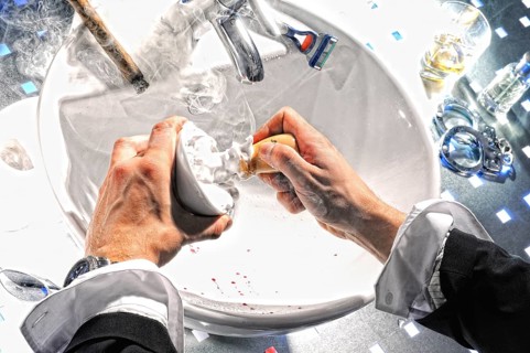 Man's hands