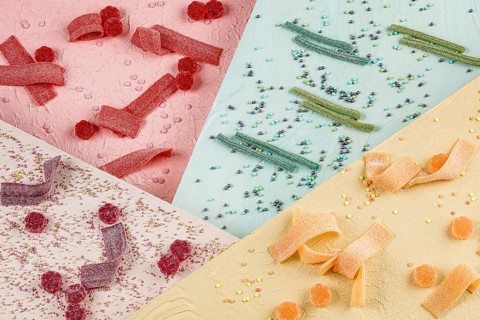 Colourful sweets