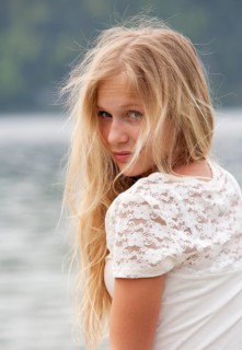 Portrait of a blonde girl