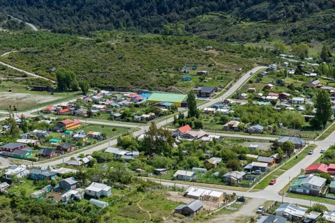 Aerial view of Puerto Guadal