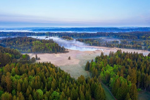 Mooshamer pond in the Spatenbraeufilz