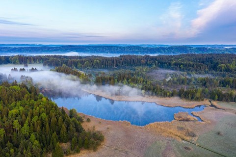 Mooshamer pond in the Spatenbraeufilz