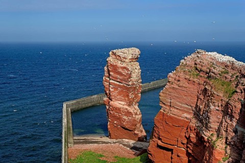 View to the landmark of Helgoland