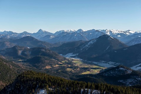 View from Jochberg to Jachenau