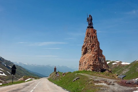 Monument with statue