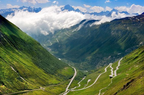 Pass road Furka pass