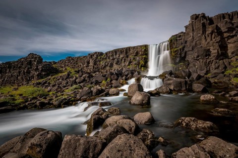 Oexararfoss Waterfall