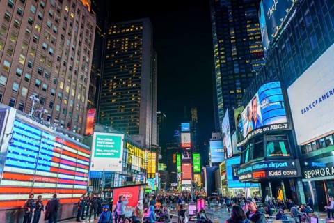 Times Square at night