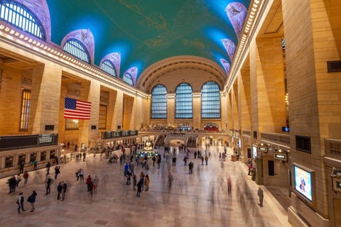 Interior view of Grand Central Station