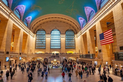 Interior view of Grand Central Station