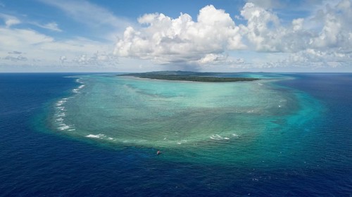 Yap Island with outer reef