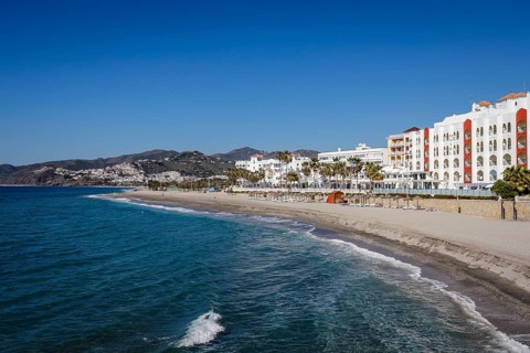 City beach in the resort of Nerja