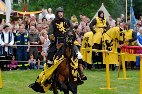 Knights on horseback