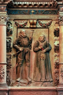 Witch judge Johann Koch in relief