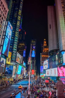 Times Square at night