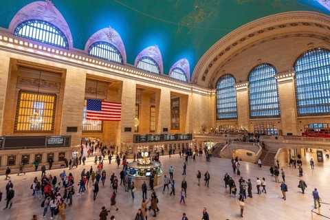 Interior view of Grand Central Station