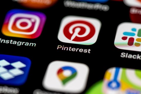 Instagram and Pinterest app