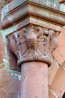 Column capitals with imperial eagle