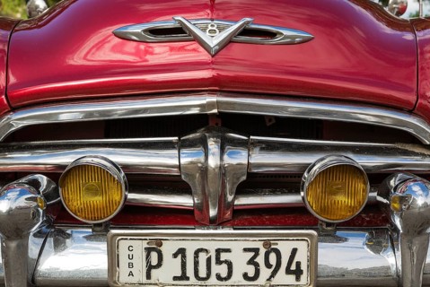 US classic cars from the 1950s can be rented for tourist city tours