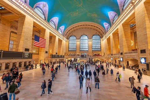 Interior view of Grand Central Station