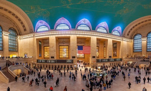 Interior view of Grand Central Station