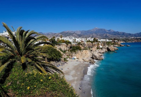 Playa de Calahonda at the Balcon de Europa in the resort of Nerja