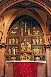 Apostolic altar or lay altar in the rood screen