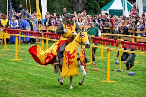 Knights on horseback