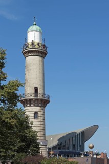 Old lighthouse and restaurant Teepott